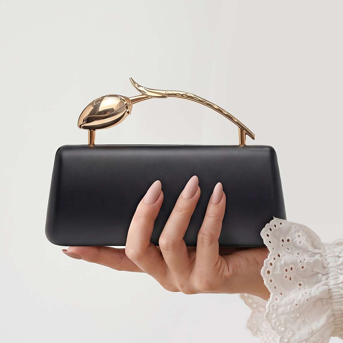 Women S Handbags Flower Plain White