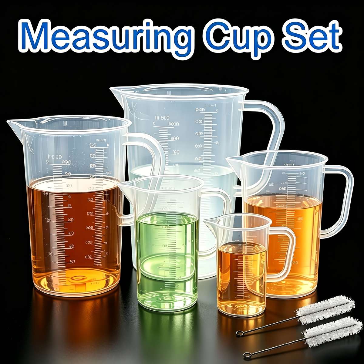 Measuring Cup Items 1001000Ml 6Piece Measuring Cup Set With Handle