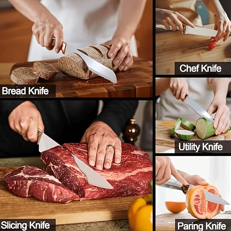 Kitchen Knives Color White