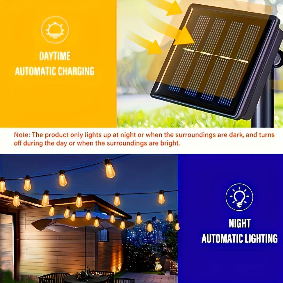String Lights Size 23Ft 7M 20 Bulbs