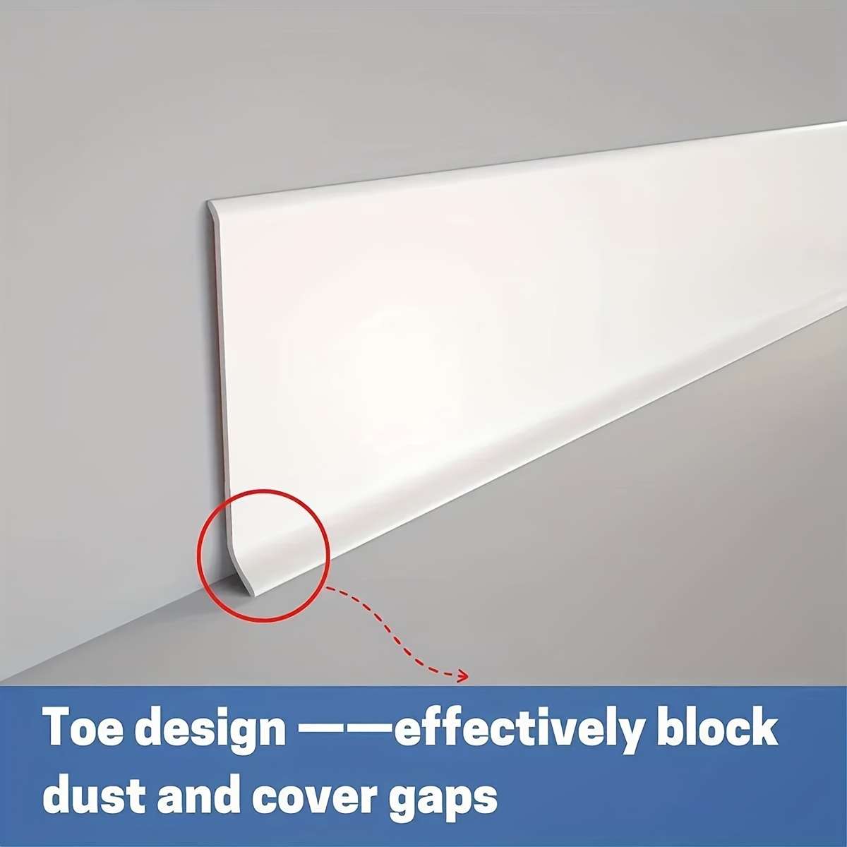 Skirting Board White Size 8Cmx2M