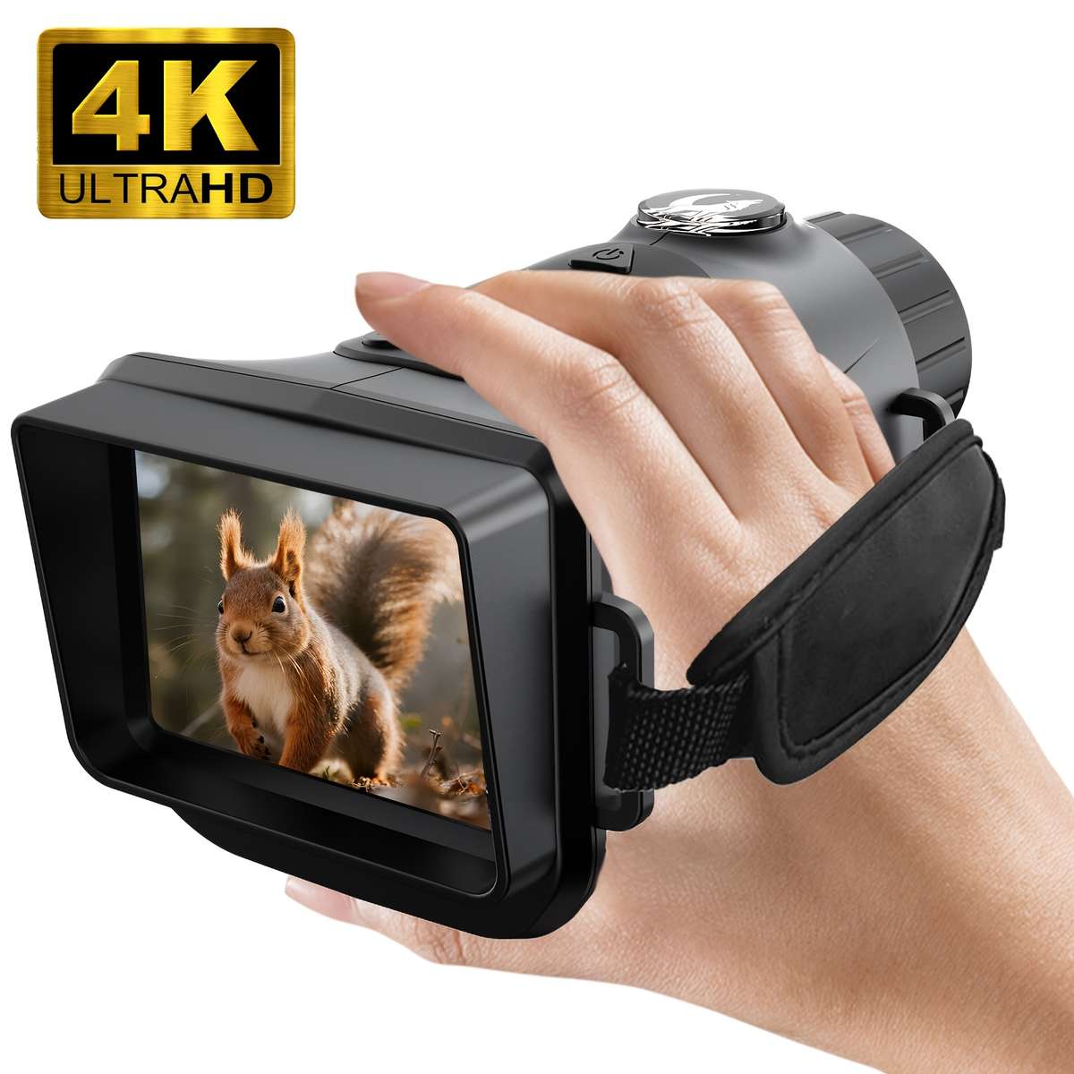 4K Low Light Full Night Vision Handheld Telescope 11 Black