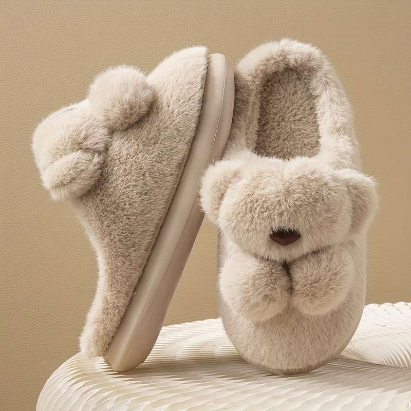 Cotton Slippers Color Bean Paste Color Sizeuk 7.5-8