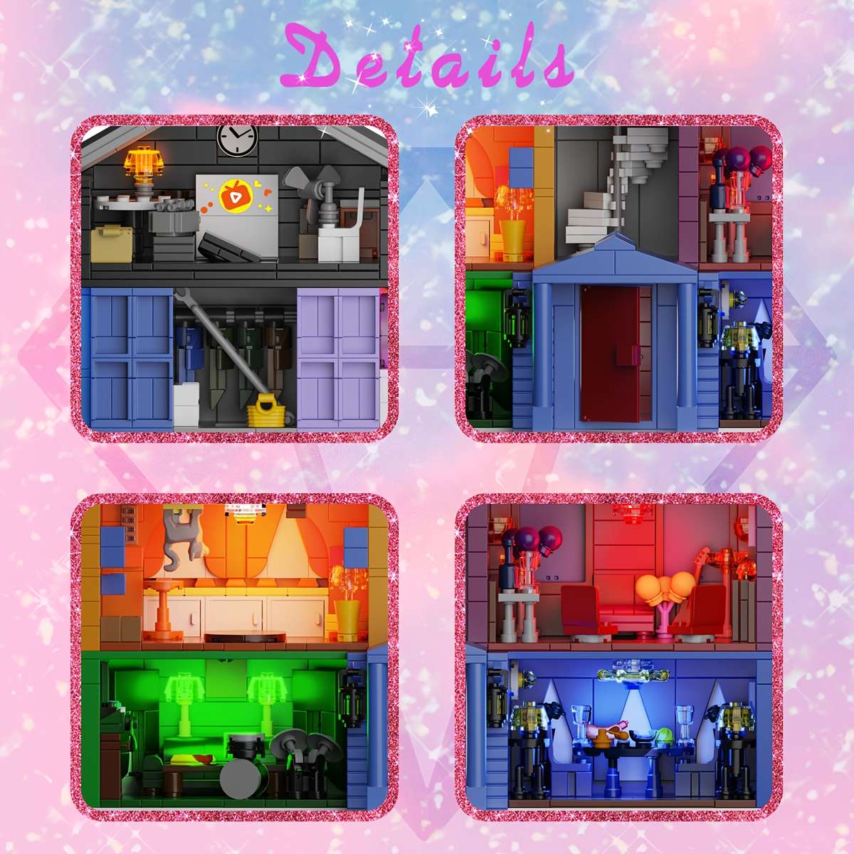 3D Building Model Puzzle Set Style Lover S House