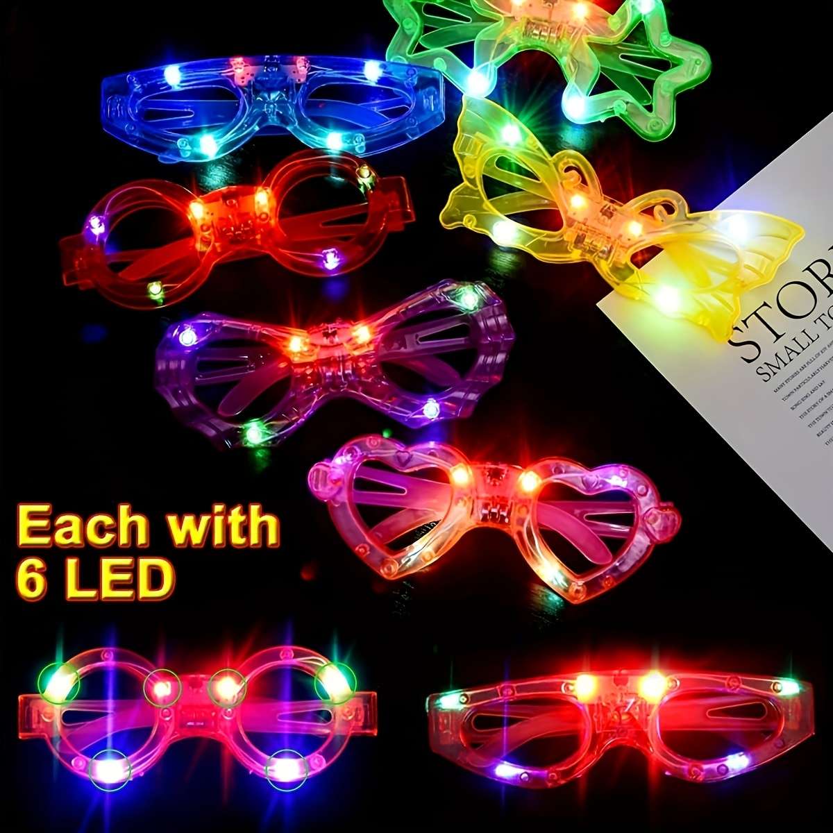 Mens Glasses Color Random Quantity 6Pcs