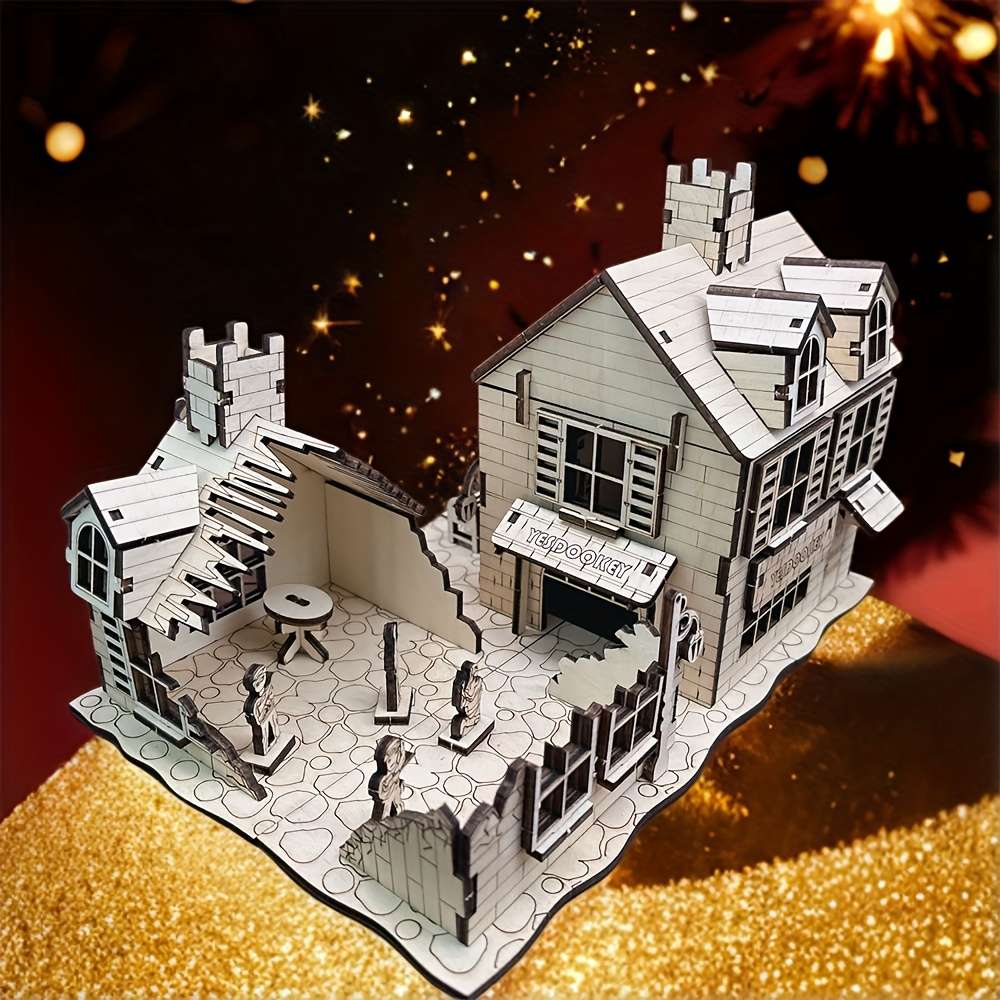 3D Building Model Puzzle Set Items War House