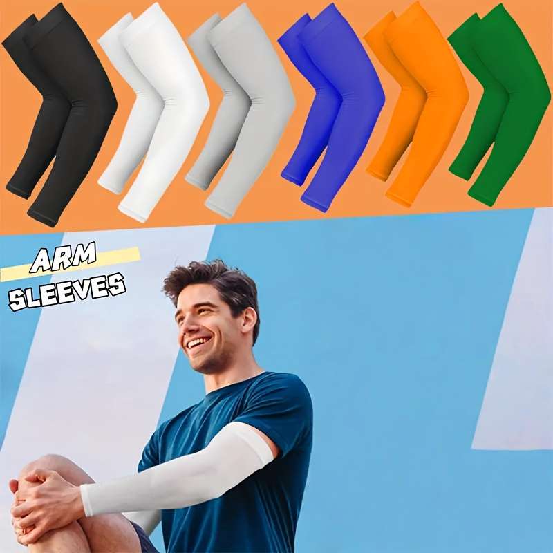 Sunscreen Sleeves Color Orange & Orange Set Of 2