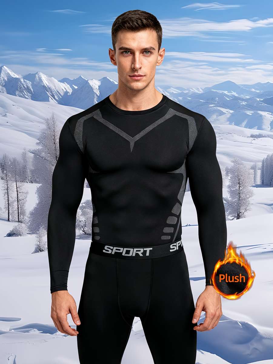 Thermal Underwear Color Black Sizexxl