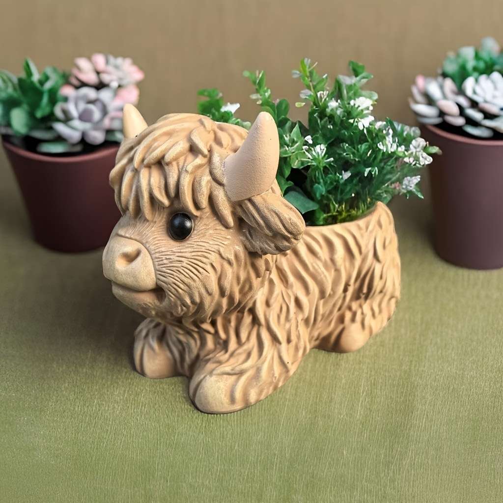 Flowerpot Model Coffee Color