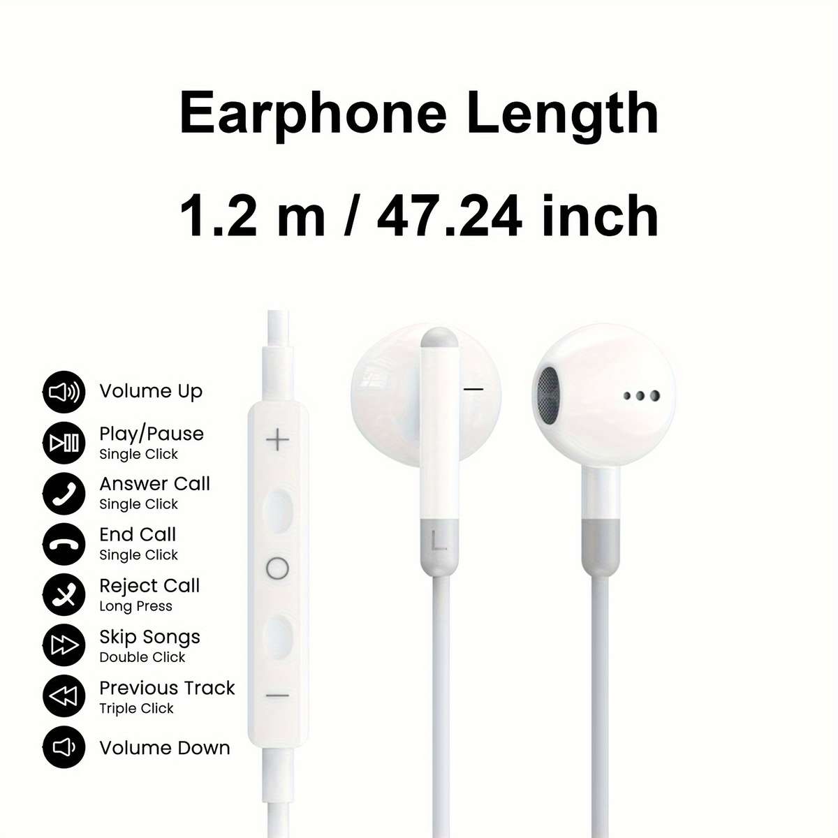Wired Headphones Model For Lightning