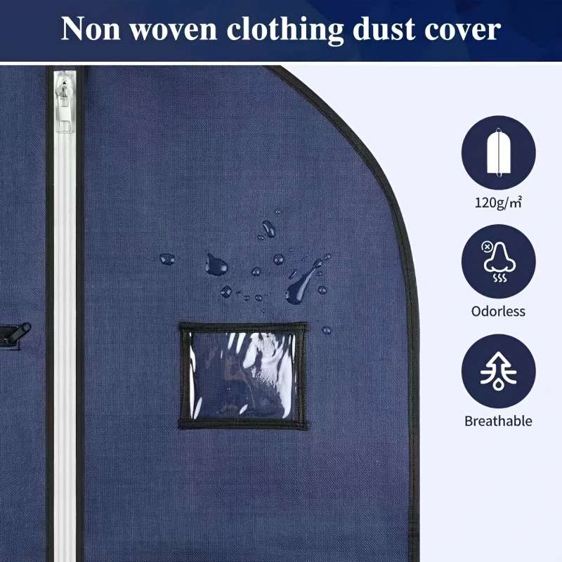 Clothing Dust Bags Color Navy Blue Size100Cm