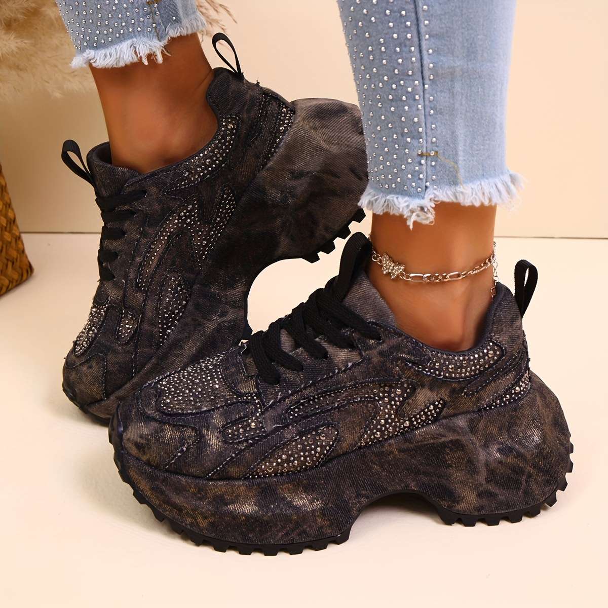Women S Sneakers Color Black Sizeuk 4