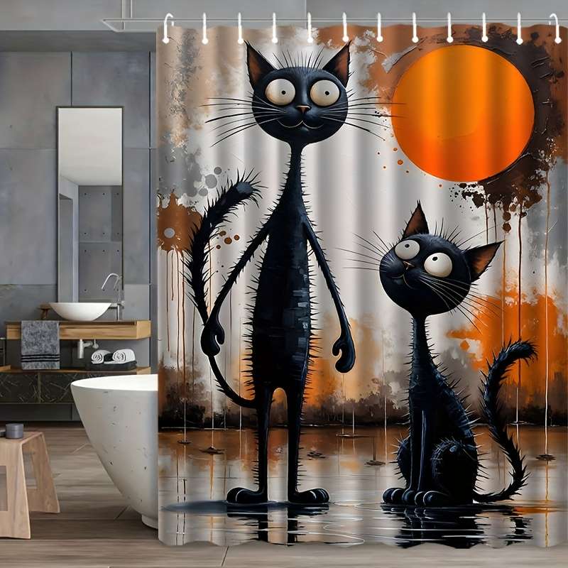 Waterproof Shower Curtain Color Polychrome Size 240X200239.98Cm*200.0Cm