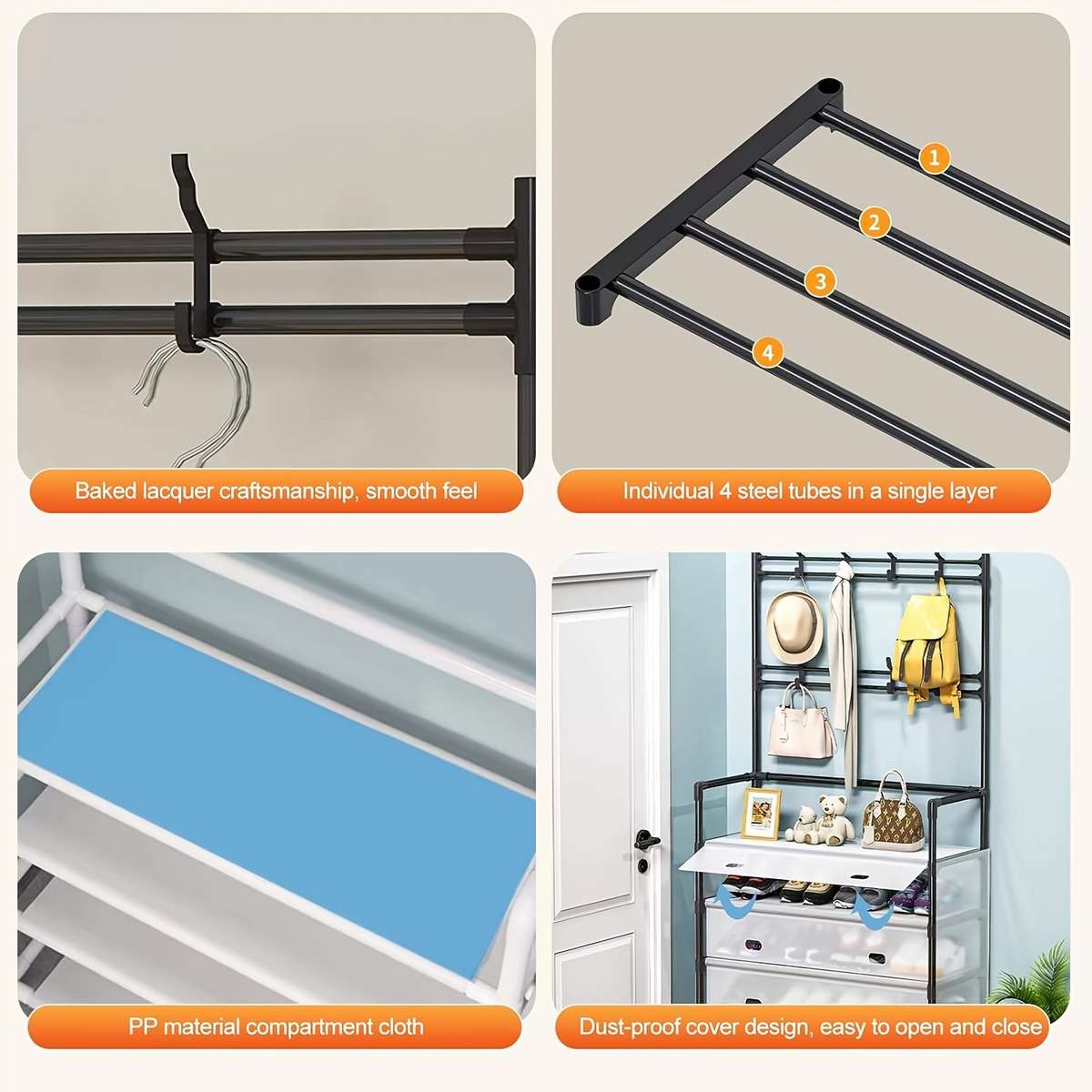 Coat Rack Color White