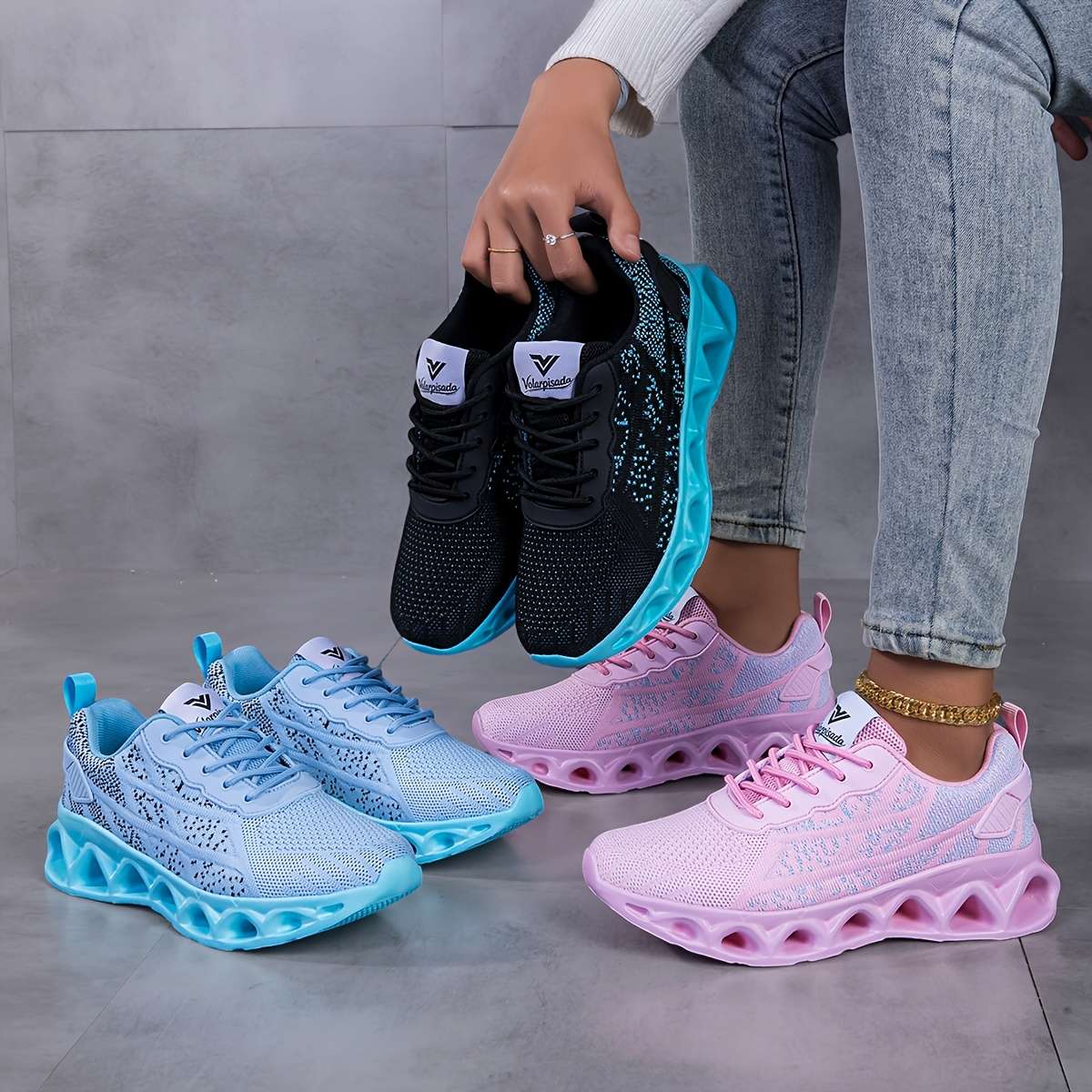 Women S Sneakers Color Black Sizeuk 8