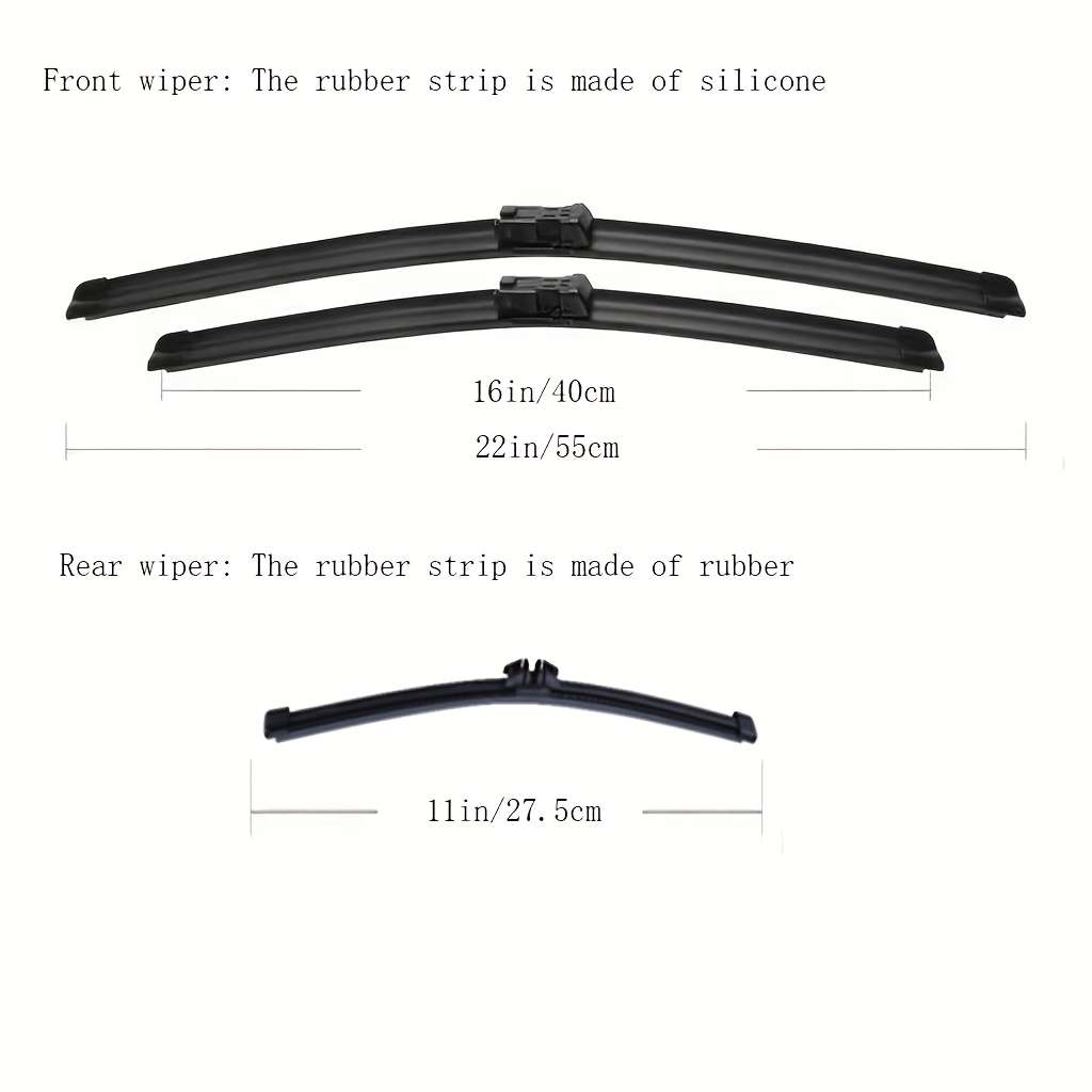 Windshield Wipers Quantity 3Pcs