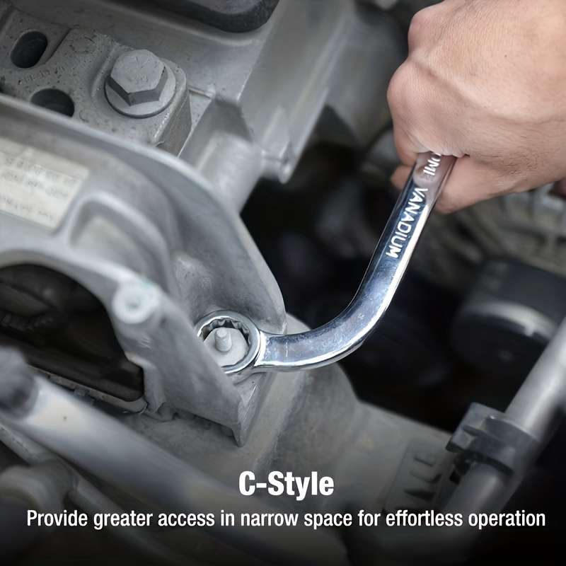 5-Piece S-Type Double-Ended Box Wrench Set