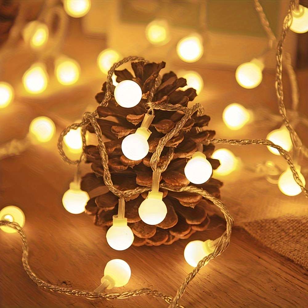 String Lights Color Warm Light Size19.7Ft 40Led
