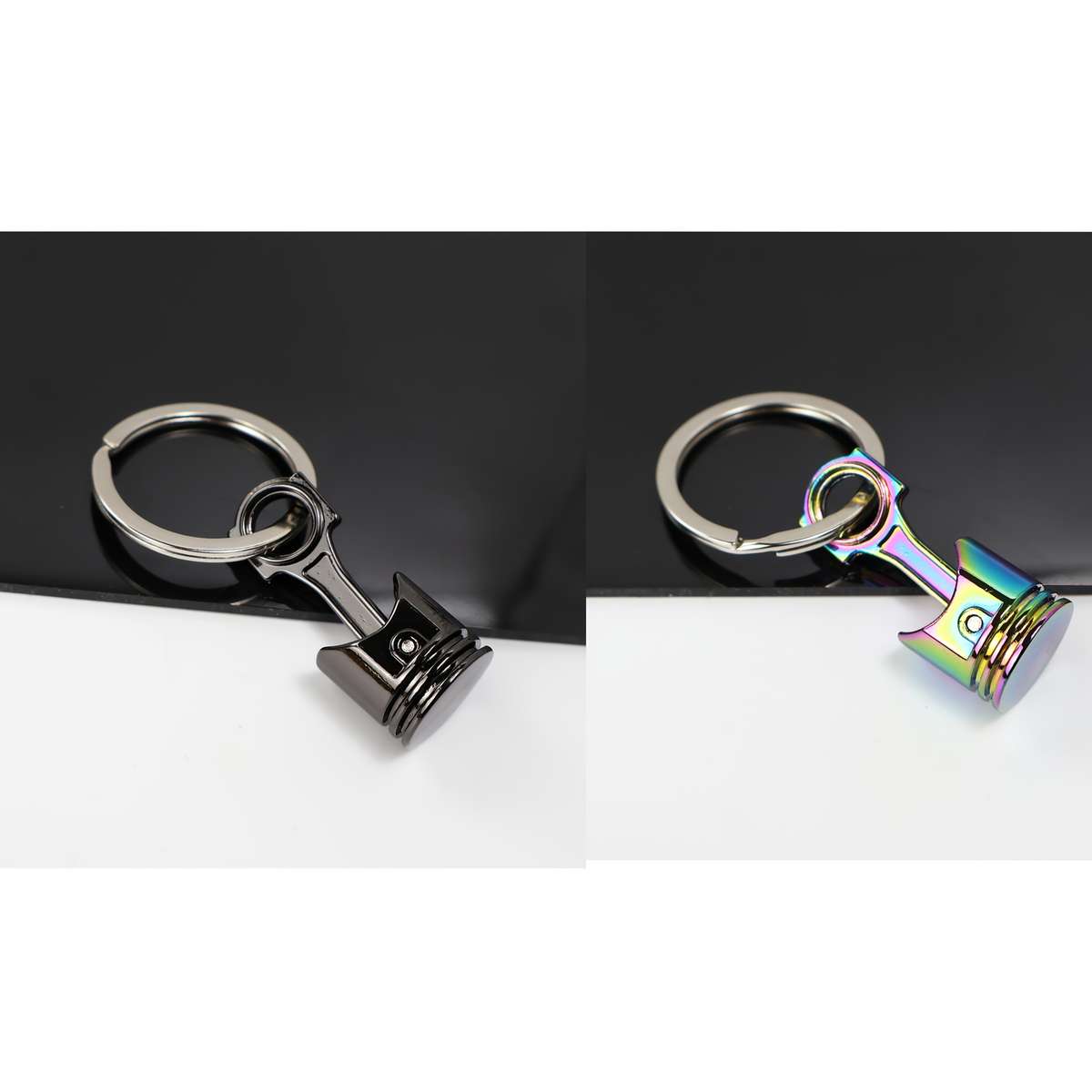 Keychain Ornament Color 2Pcs Black  Color