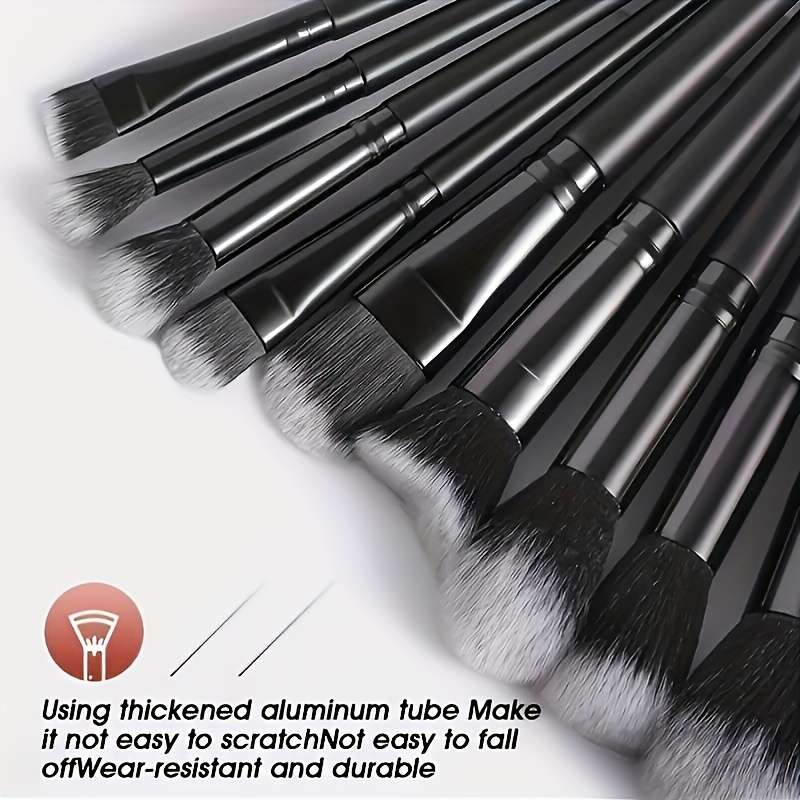 Makeup Brush Set Color Black Quantity16Pcs