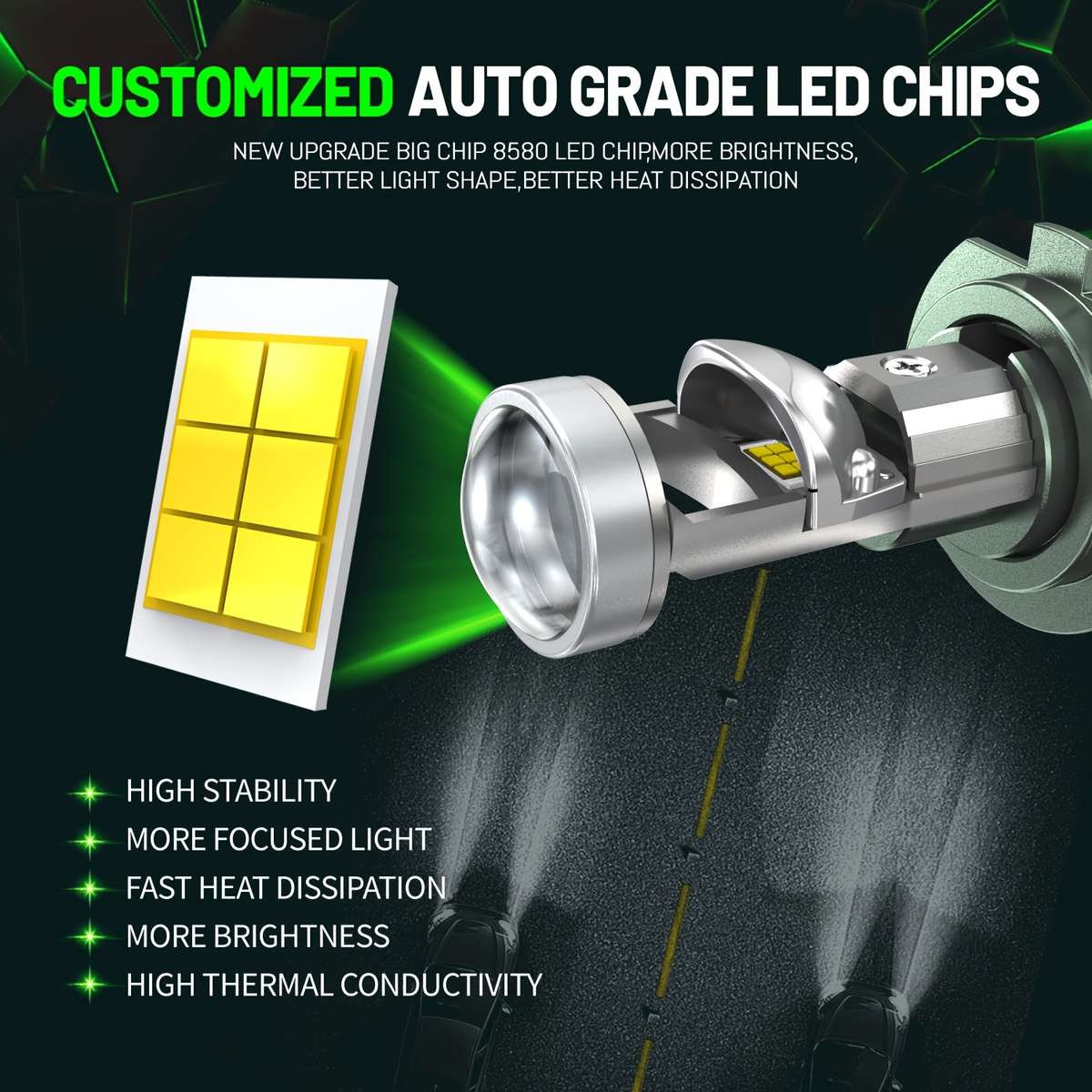 Car Lights Model H4Lhd2Pcs