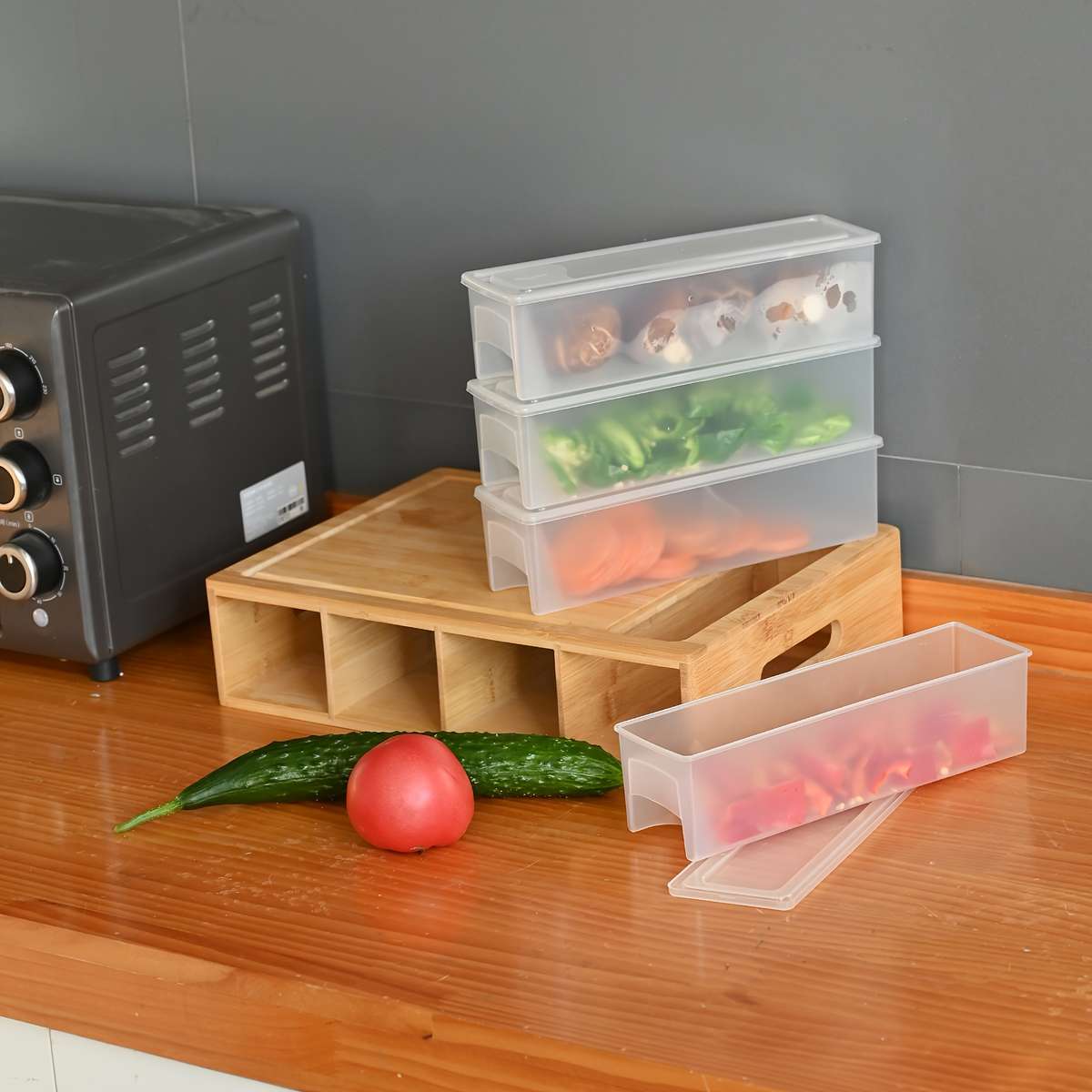 Cutting Board Style 5   In   1 Cutting Board Storage Set