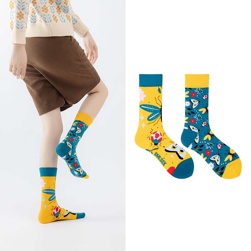 Women S Socks Color 1 Pair Of Butterflies Size Onesize