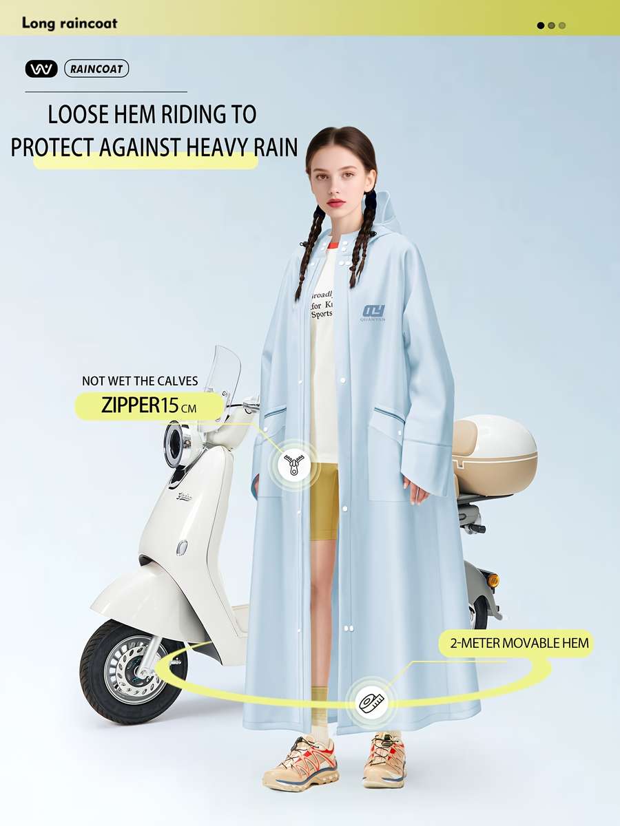 Raincoat Light Blue Size Uk S