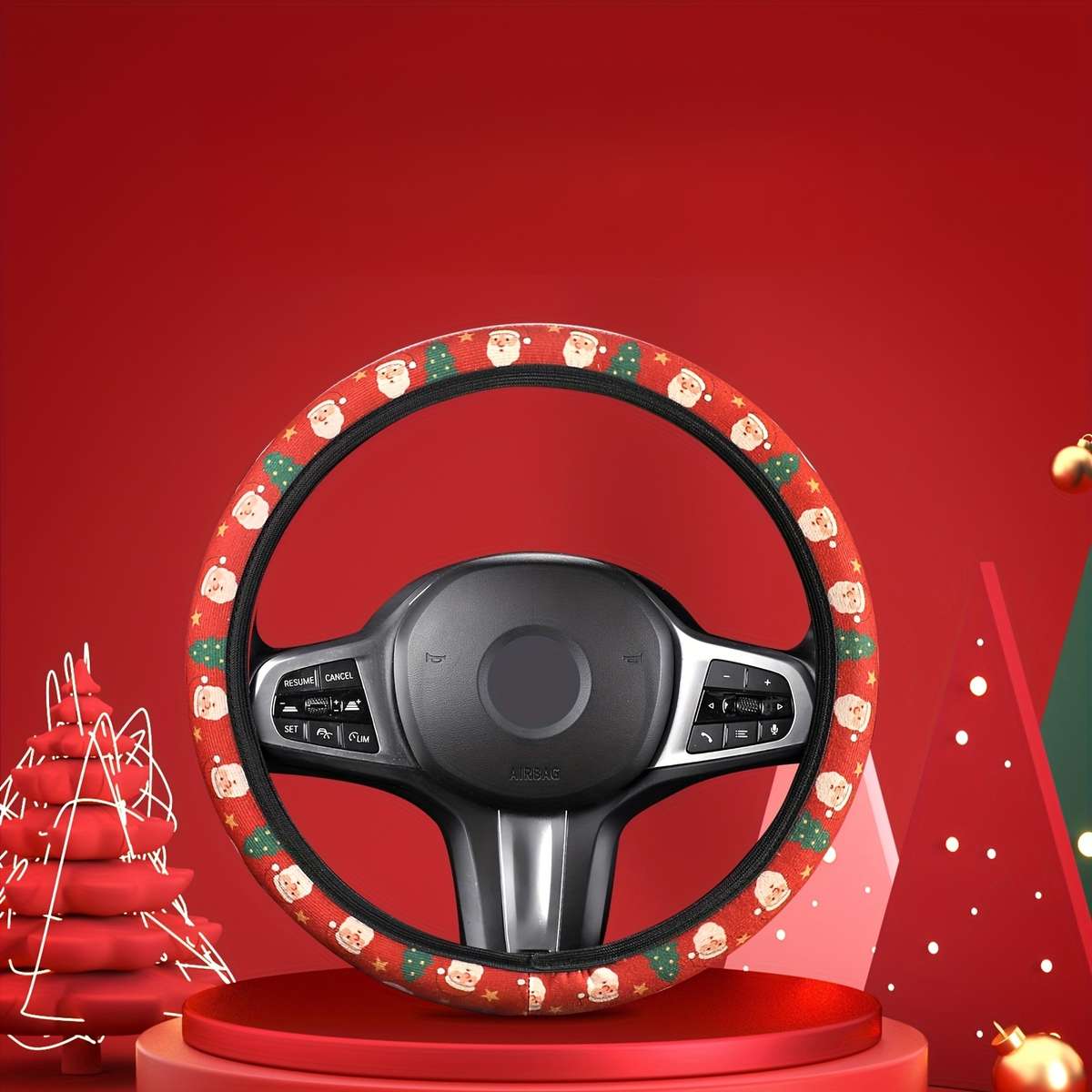 Car Steering Wheel Cover Green