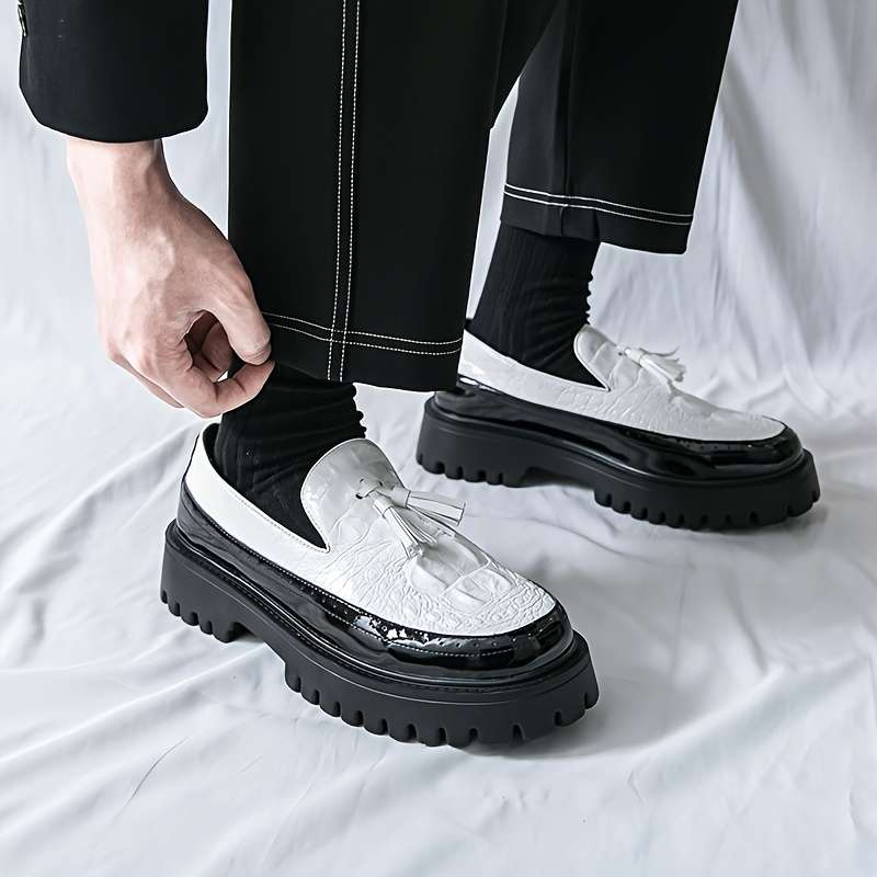 Mens Leather Shoes Color White Sizeuk 8