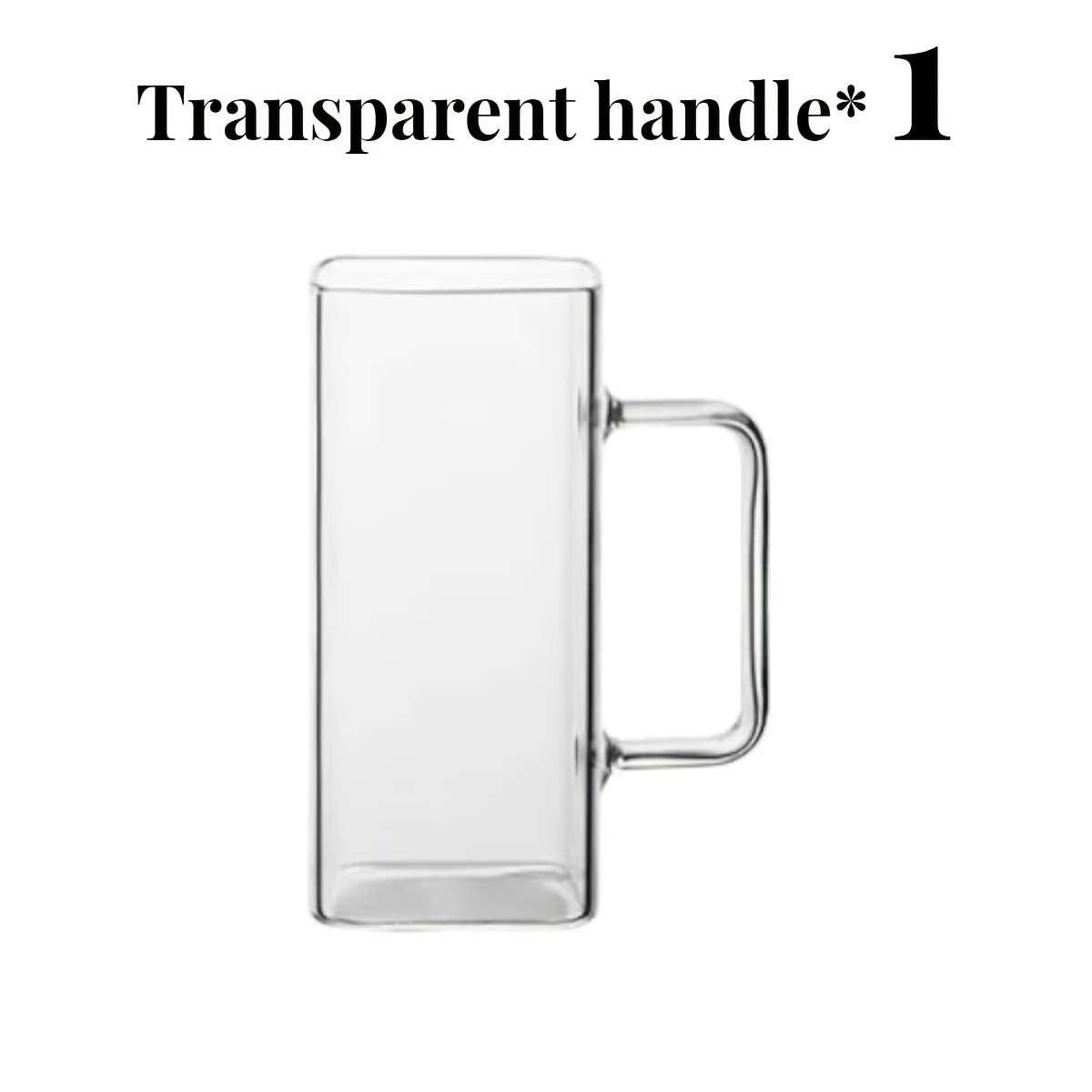Water Cup Color Transparent Handle Quantity