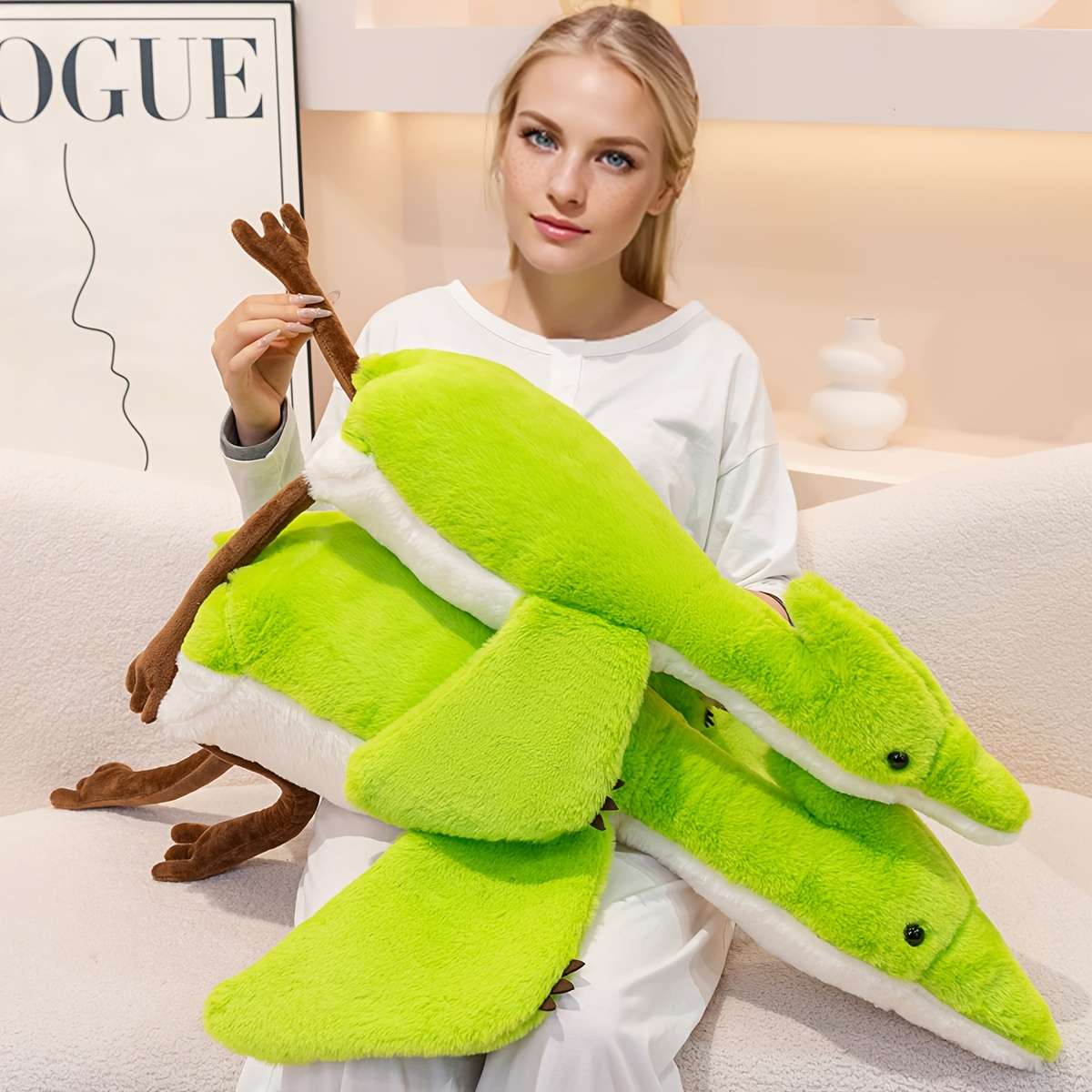 Plush Toyss color Green Flying Pterosaur size Large size 100 cm