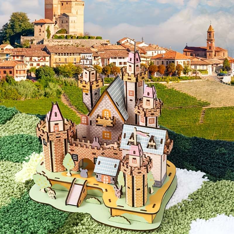 Building Toy Architectural Model Toy Set Model Fairy Tale Castle
