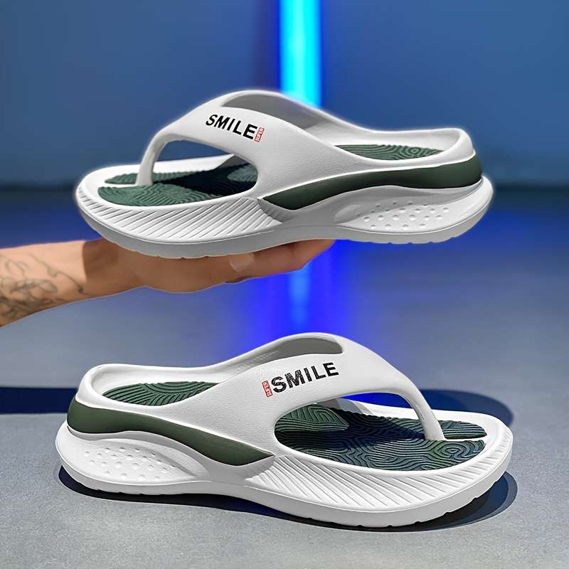 Men Slippers Summer Style Black Size Uk 4.5 To 5