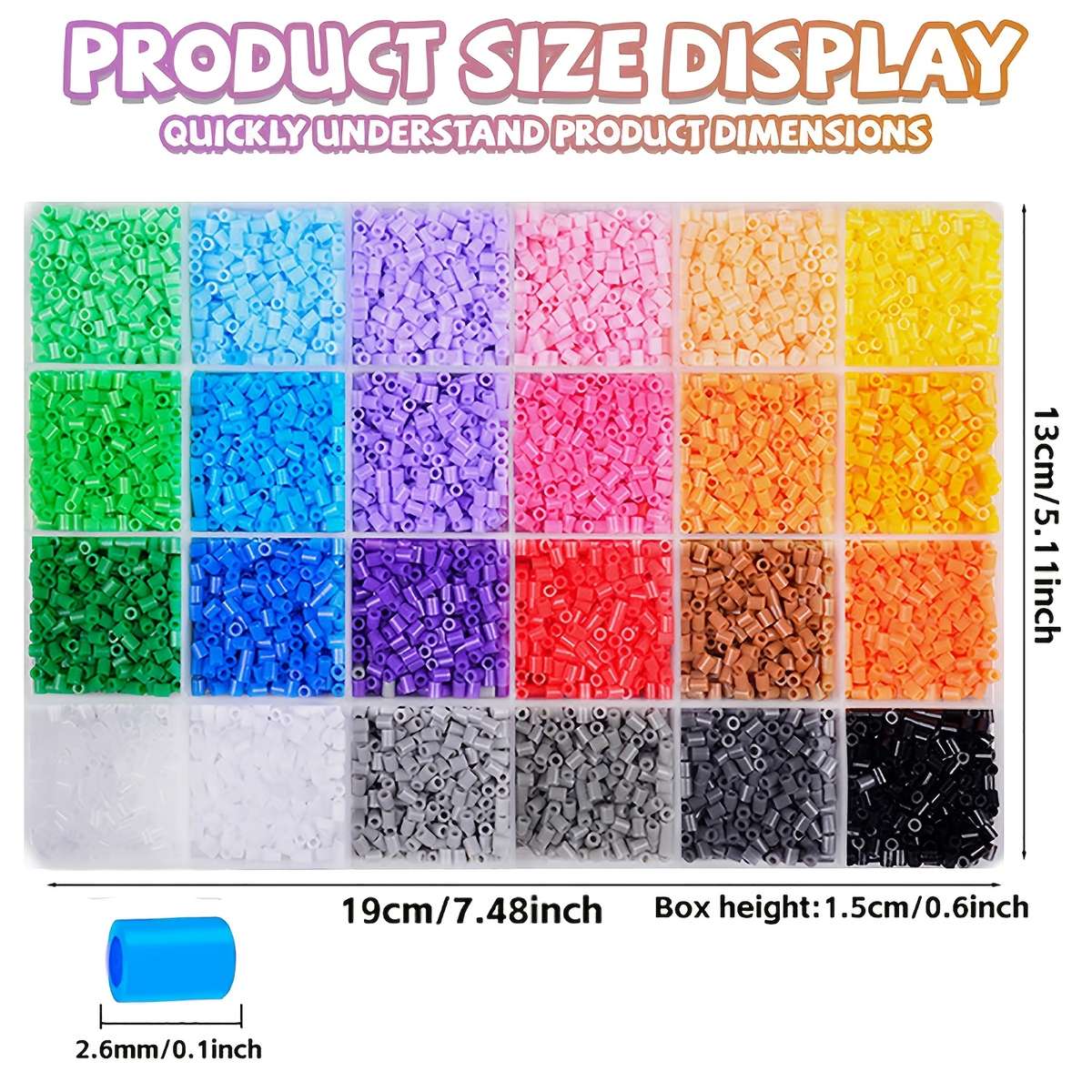 Perler Bead Set C 24 Colors