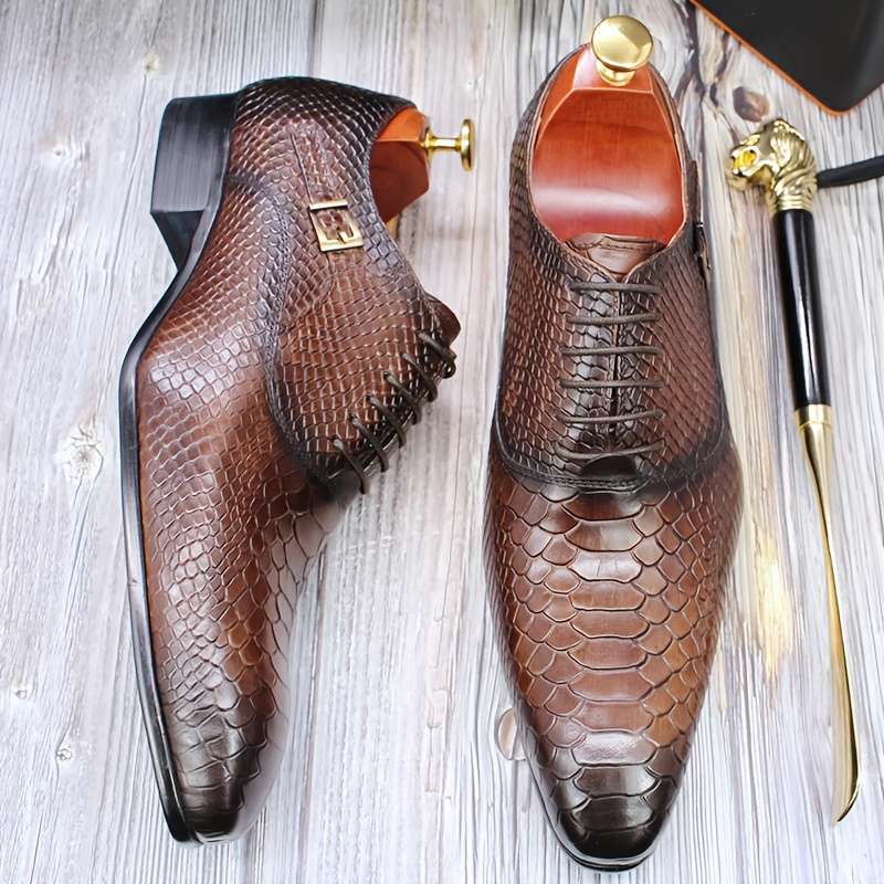 Mens Leather Shoes Color Coffee Brown Sizeuk 8