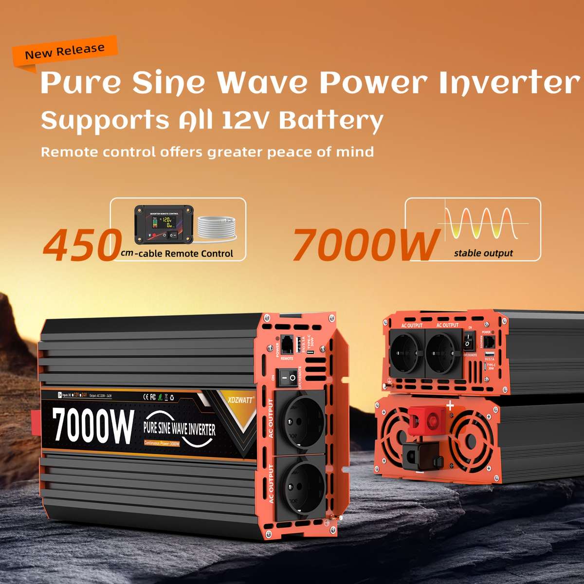 Inverter Model 24V7000W
