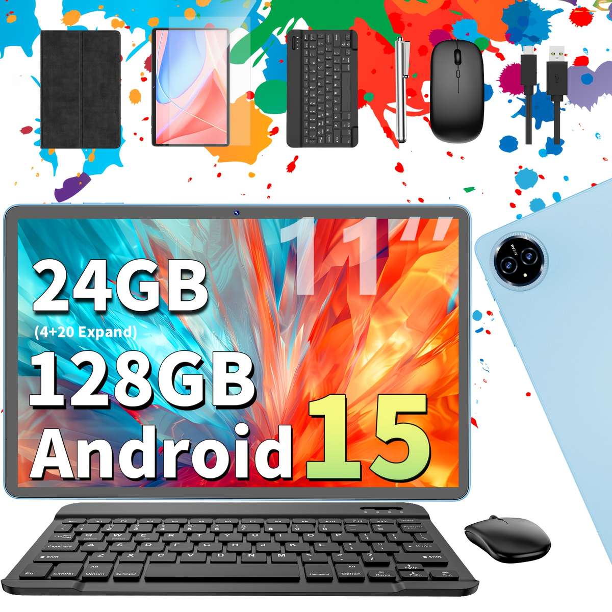 Versatile Touch Screen Android Tablet For Entertainment Crystal Clear Screen 11