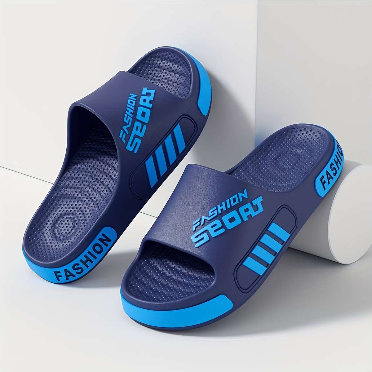 Men Slippers Summer Style White Size Uk 7