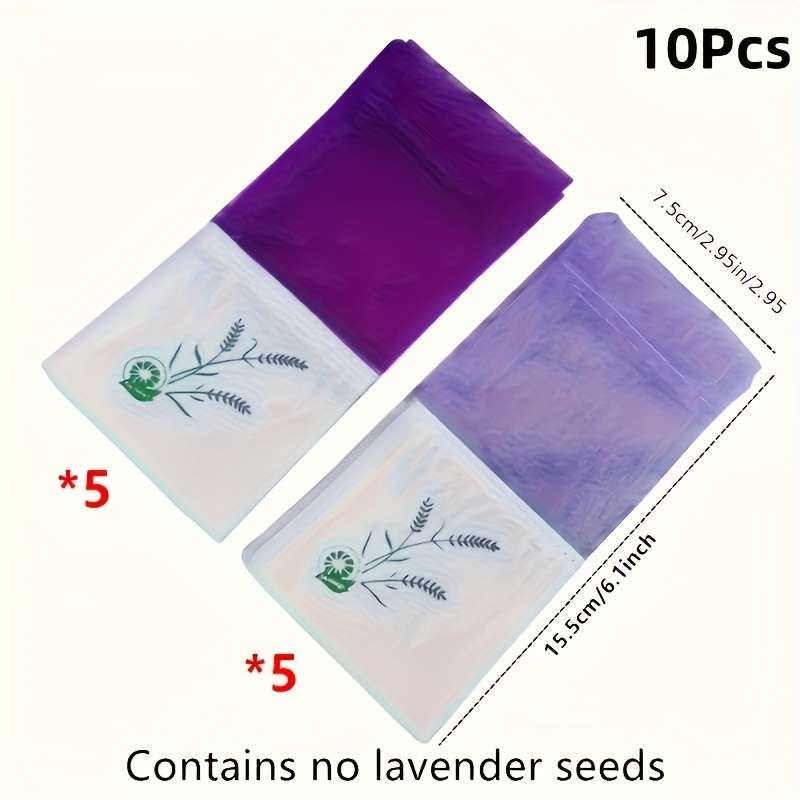 10Pcs Lavender Scented Fragrance Bags Aromarelax Delight Transparent Mesh