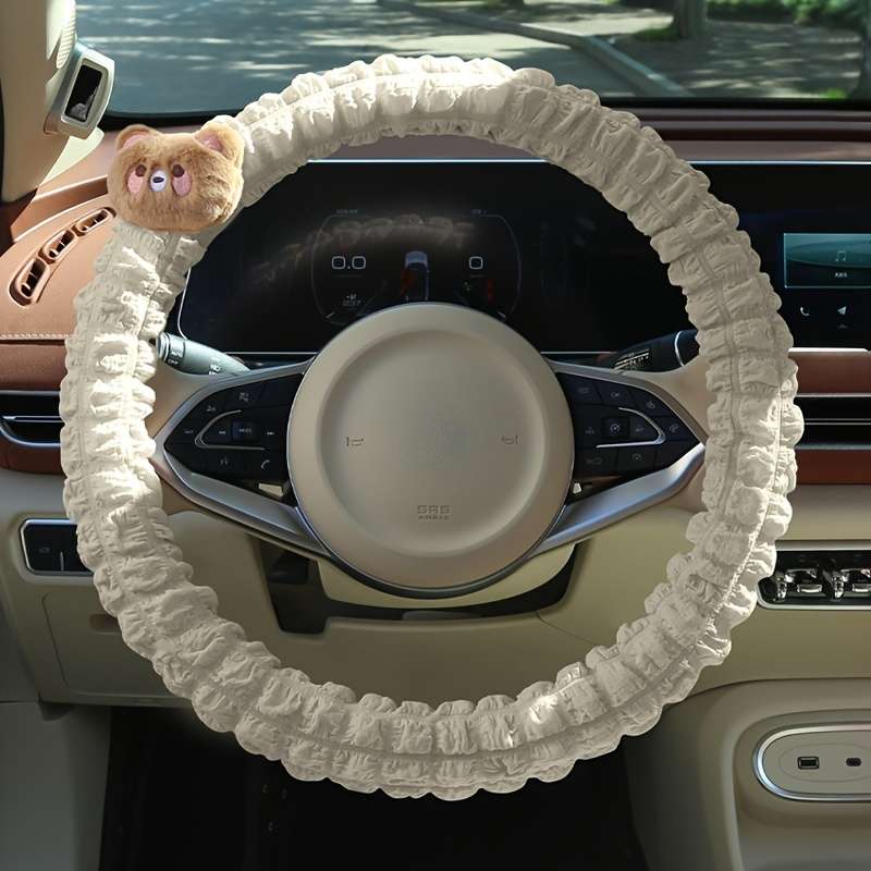 Car Steering Wheel Cover Frog Green