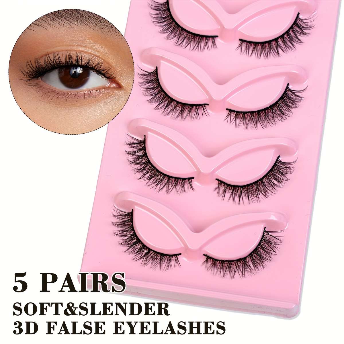 False Eyelashes Quantity 5Pairs H 1