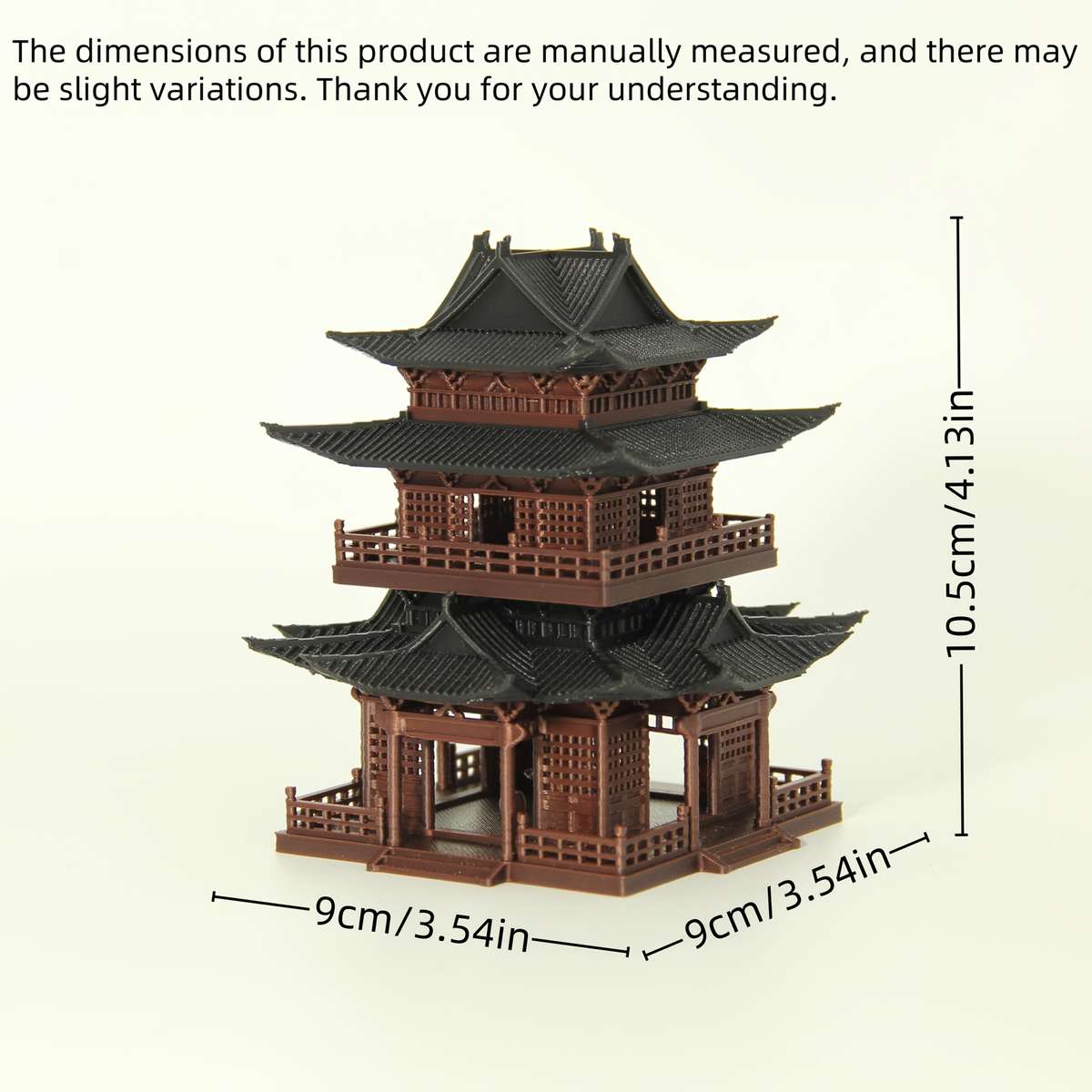 3D Building Model Puzzle Set Color Light Gold