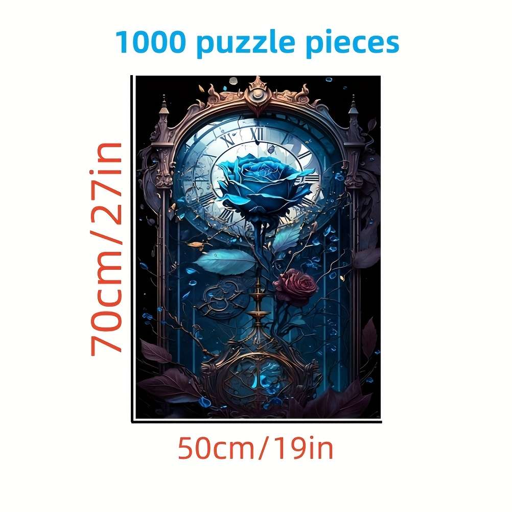 1000pcs Jigsaw Puzzle for Adults Premium Thick Paper Seamless Fit Portable Rectan