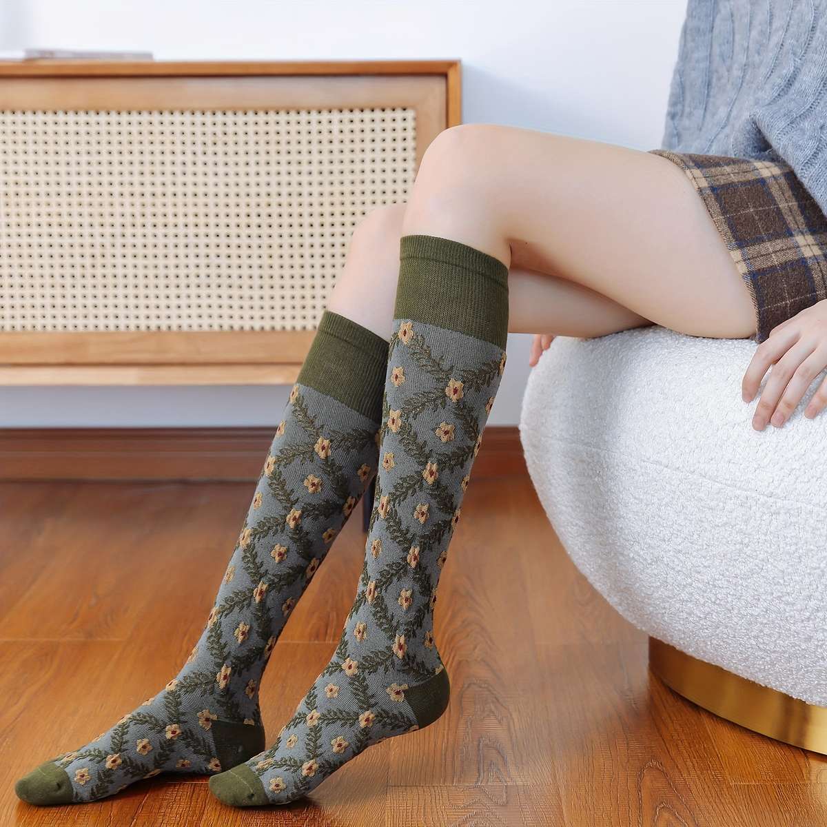 Women S Socks Color 1 Pair Each Of GreenBrownBlack Size Onesize