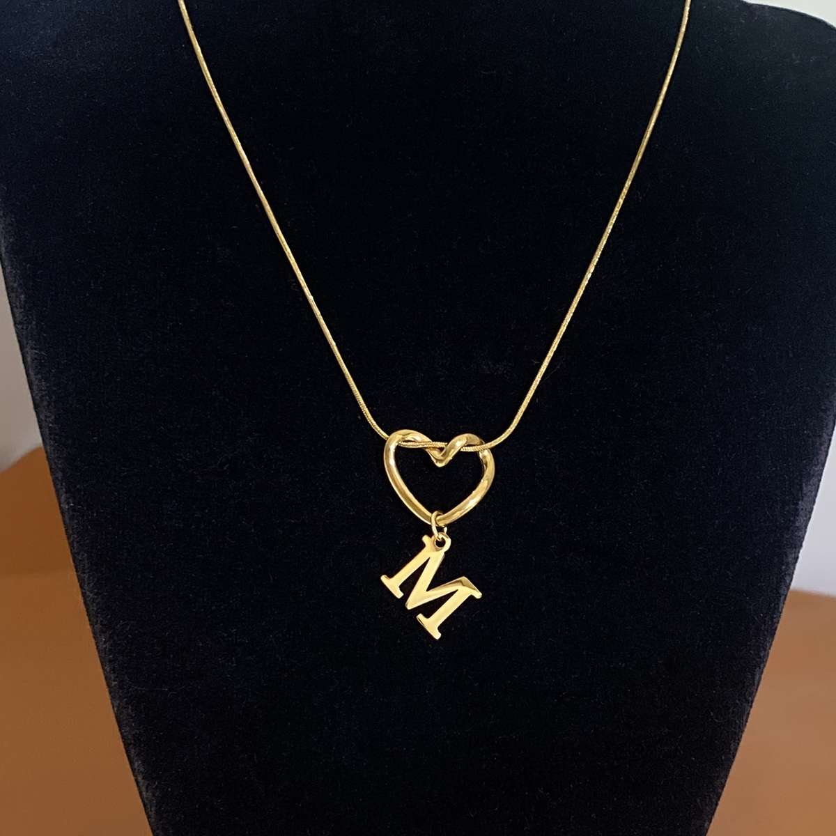 Rhinestone Heart Shaped Pendant Necklac Style
