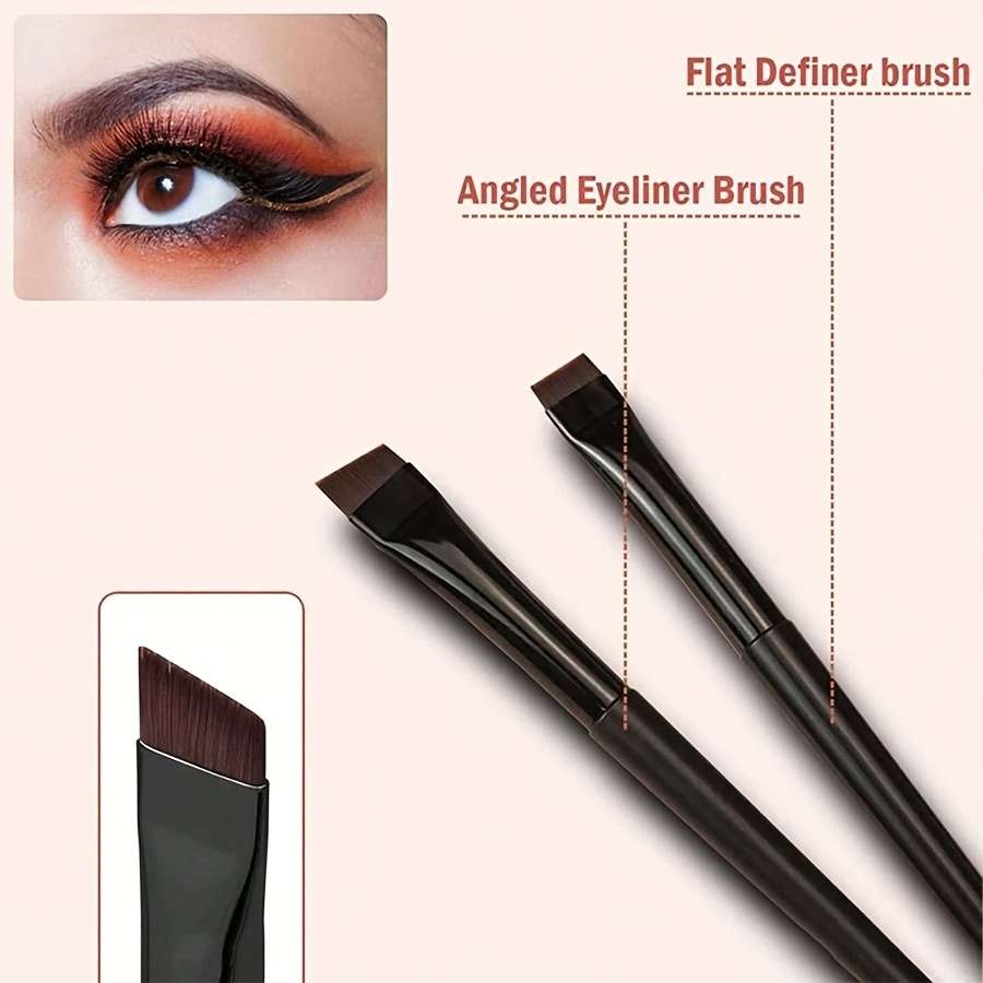 Makeup Brush Set Color 7Pcs All Black