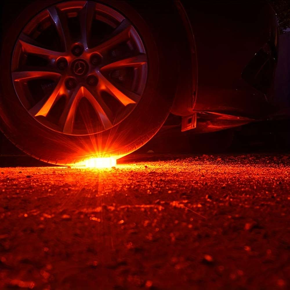 1pc Emergency Light Obstacle Warning Light Rotating Light 12+3 LED Traffic Warning