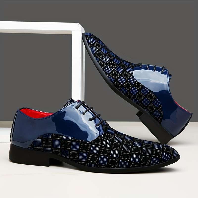 Mens Leather Shoes Color Blue Sizeuk 8