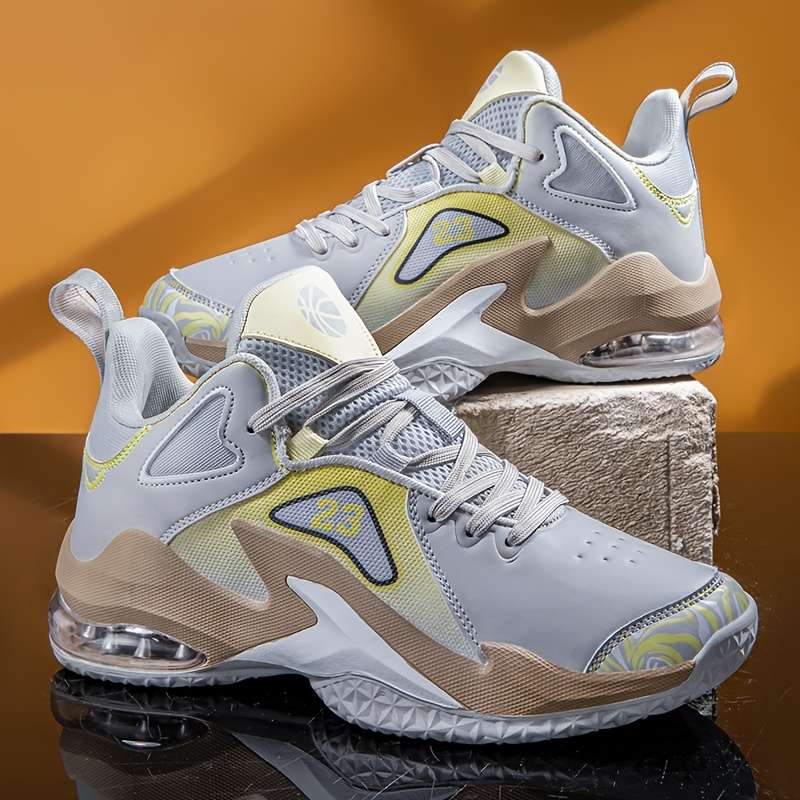 Sneakers Beige Gray Size Uk 7.5